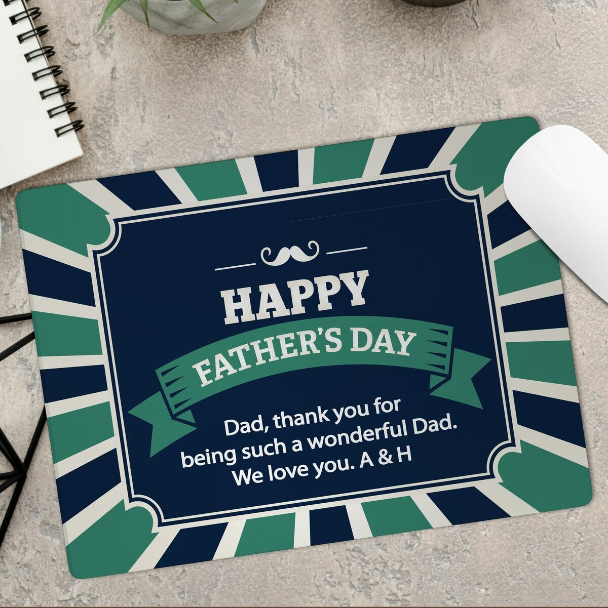 Personalised Square Mousepads For Dad