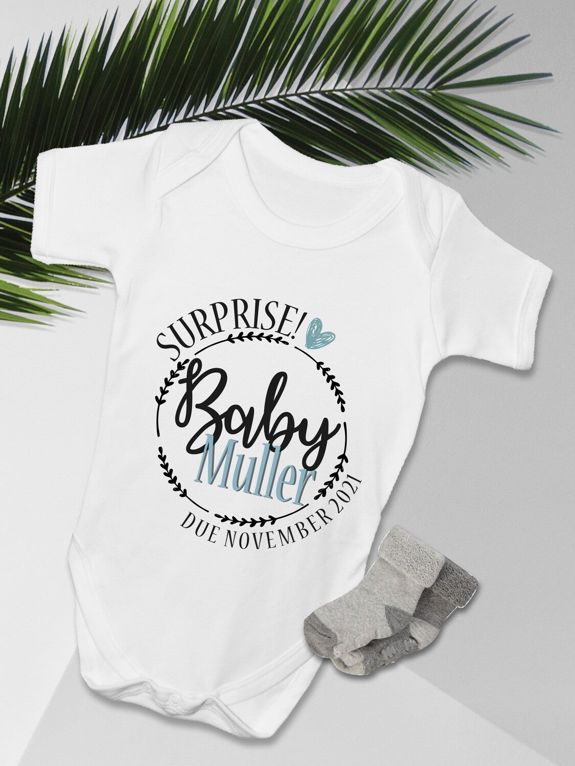 Personalised Pregnancy Announcement Onesies