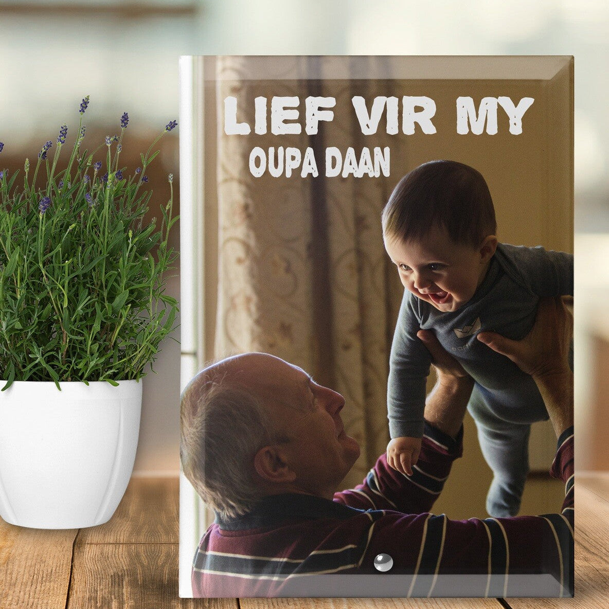 Personalised Glass Tiles For Dad