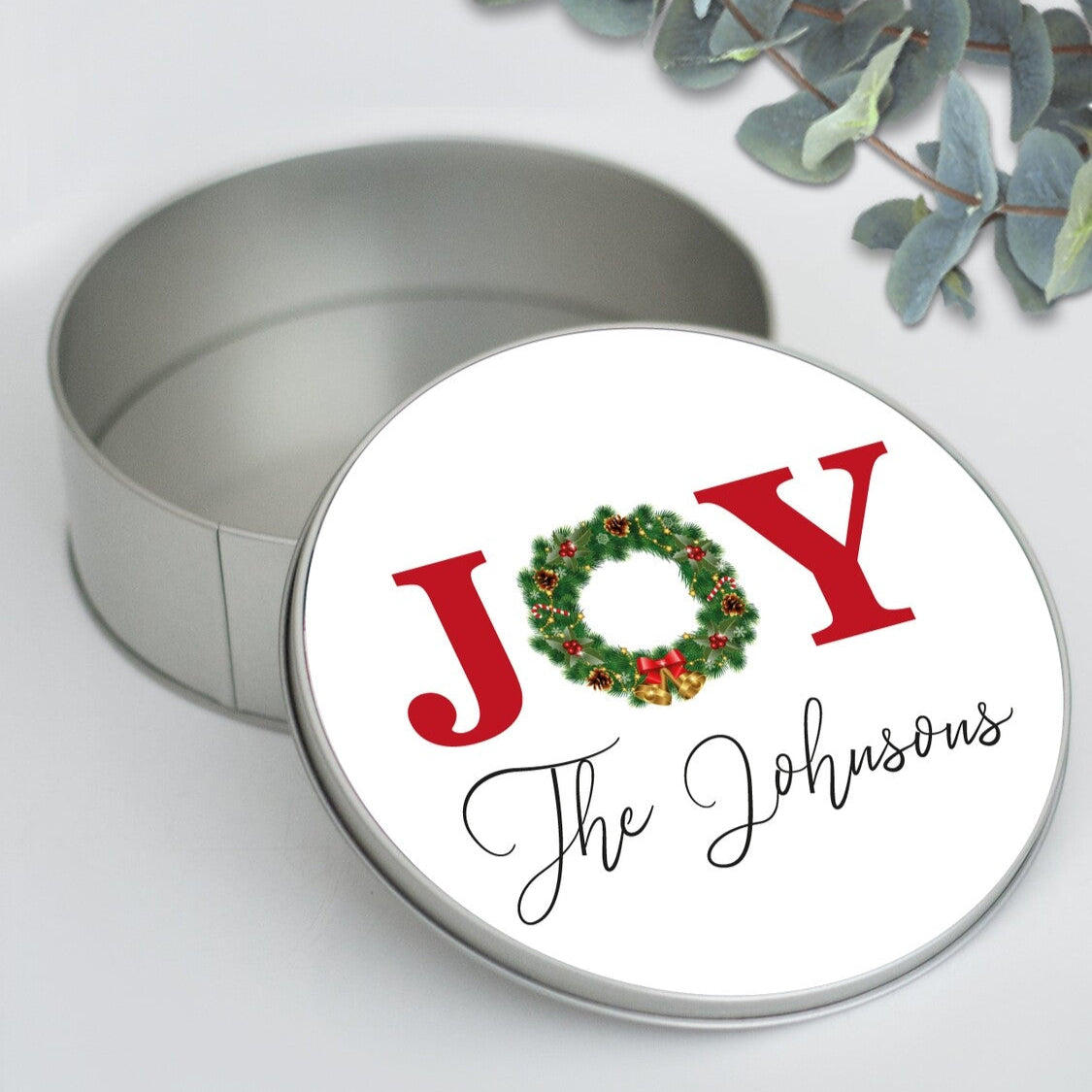 Personalised Metal Gift Box from Happy Look | South Africa – Customisable metal tin with a festive features. Perfect for Christmas, birthdays, and special occasions. A thoughtful keepsake for lasting memories. Shop now!