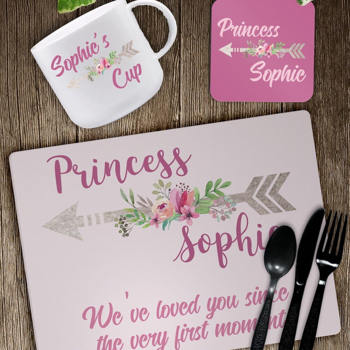 Personalised Princess Placemat Set from Happy Look | South Africa – Specially designed for little royalty. Perfect for birthdays and customisable with name. A thoughtful gift that brings joy and lasting memories. Shop now!