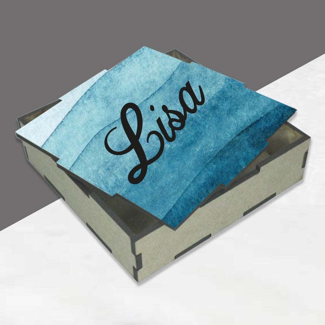 Personalised Name Box from Happy Look | South Africa – Highlighting a beautiful name design. Perfect for birthdays and customisable with any name of your choice. A thoughtful gift that brings joy and lasting memories. Shop now!