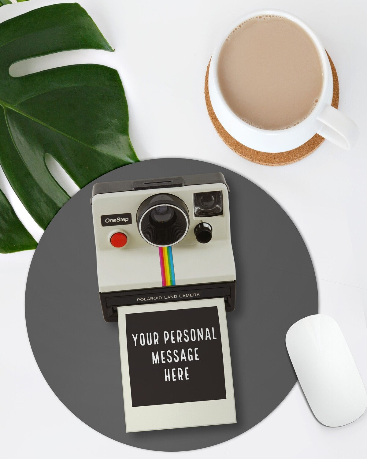 Personalised Retro Camera Mouse Pad from Happy Look | South Africa – Stylish design featuring a vintage camera with space for a personal message. Perfect for photography enthusiasts and customisable with a unique message. A thoughtful gift that brings joy and lasting memories. Shop now!
