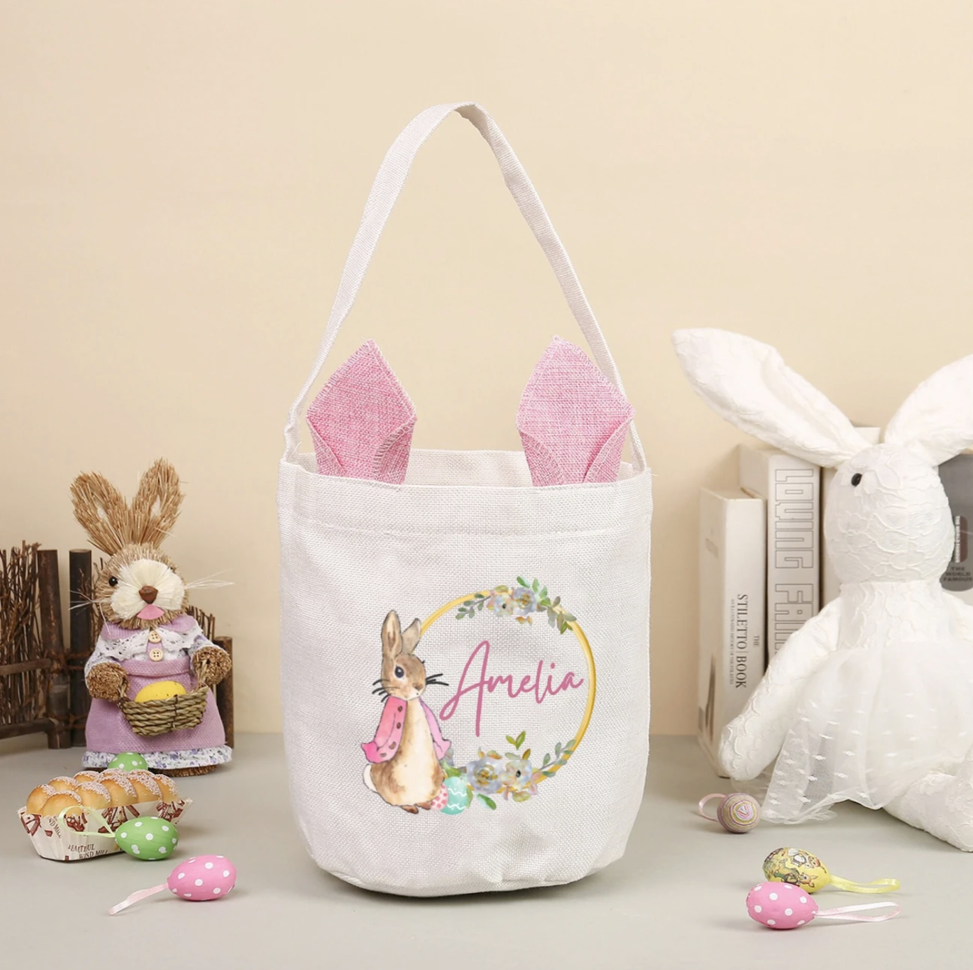 Discover festive Easter products and gifts including Easter baskets, plush bunnies, easter kids activities, personalised gifts, and springtime home decor to celebrate the holiday.