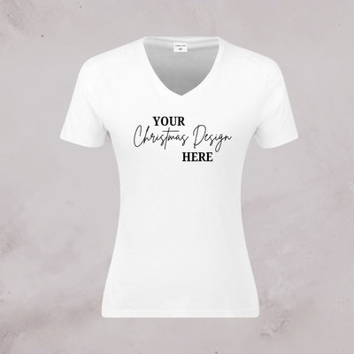 Christmas Ladies V-Neck Shirt
