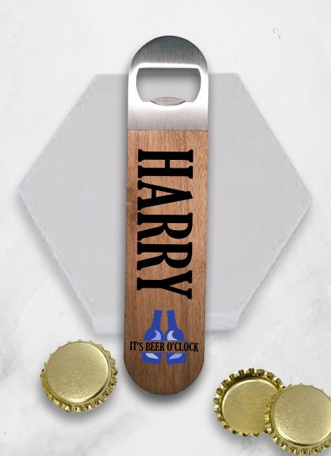 Personalised Wood Bottle Opener