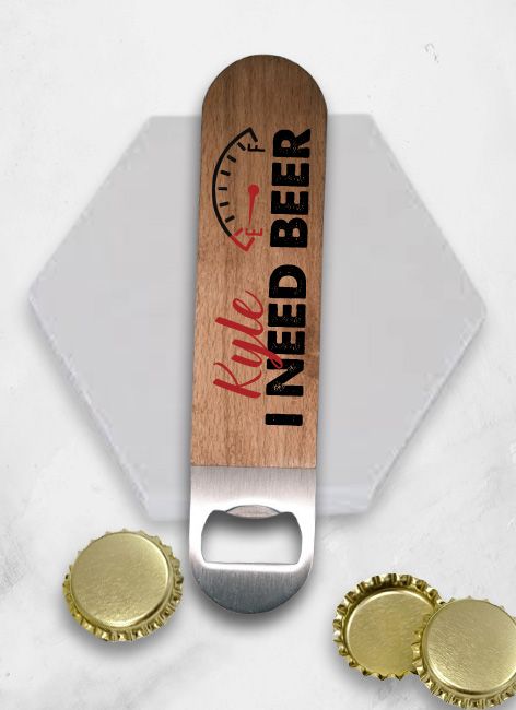 Personalised Wood Bottle Opener