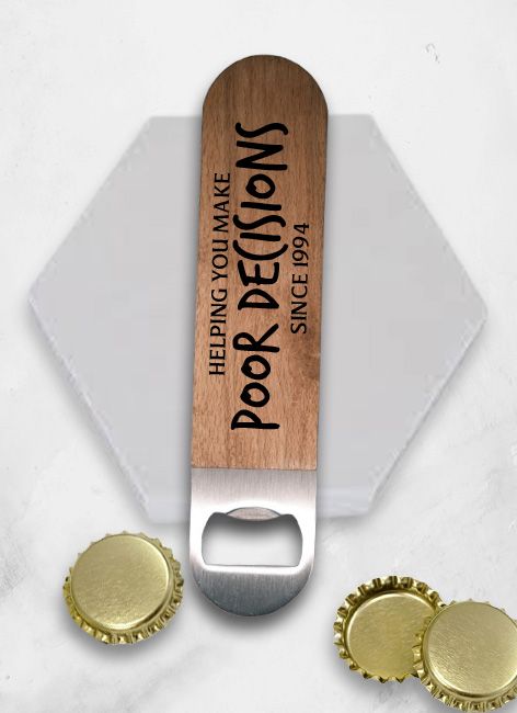 Personalised Wood Bottle Opener