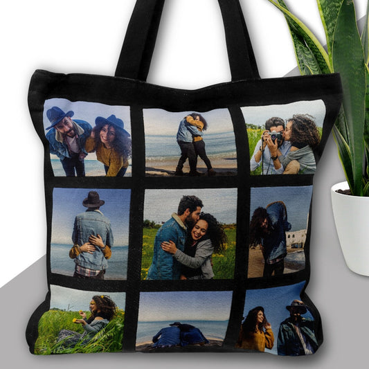 Personalized photo tote bag from Happy Look | South Africa – Made from durable fabric, featuring a custom photo design of your choice. Perfect for everyday use, gifts, and special occasions. A thoughtful and practical accessory for any style. Shop now!