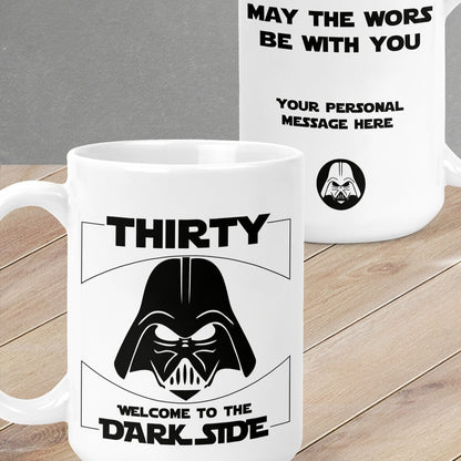  Personalised Star Wars Mug from Happy Look | South Africa – Ideal for fans, featuring a playful tribute to turning 30. Perfect for milestone birthdays and customisable with a personal message. A memorable gift that brings joy and lasting memories. Shop now!
