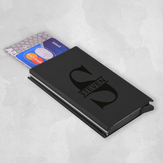 Personalised Card Holder from Happy Look | South Africa – Sleek and stylish design with a custom engraving. Perfect for personal use or gifting on special occasions and customisable with any name or initials. A thoughtful gift that brings joy and lasting memories. Shop now!