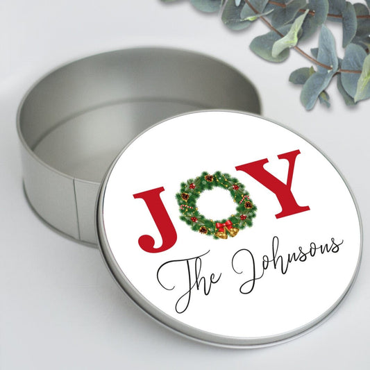 Personalised Metal Gift Box from Happy Look | South Africa – Customisable metal tin with a festive features. Perfect for Christmas, birthdays, and special occasions. A thoughtful keepsake for lasting memories. Shop now!