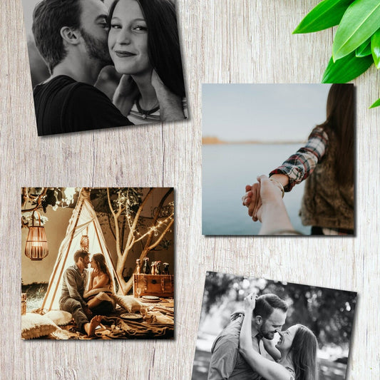 Personalised Fridge Magnets from Happy Look | South Africa – Captivating black and white couple images. Perfect for anniversaries and customizable with personal themes. A thoughtful gift that brings joy and lasting memories. Shop now!