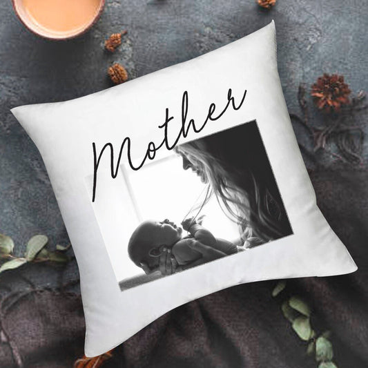 Personalised Mother Cushion from Happy Look | South Africa – Featuring a loving maternal photo. Perfect for Mother's Day or any special occasion and customisable with a personal touch. A thoughtful gift that brings joy and lasting memories. Shop now!