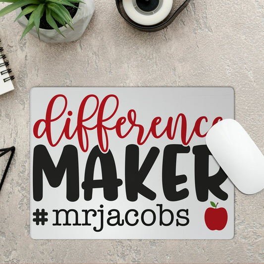  Personalised Mouse Pad from Happy Look | South Africa – Celebrating educators as "difference makers." Perfect for Teacher Appreciation and customisable with a name. A thoughtful gift that brings joy and lasting memories. Shop now!