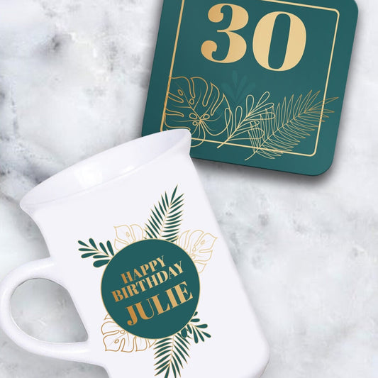 Personalide Tea Mug & Coaster Set