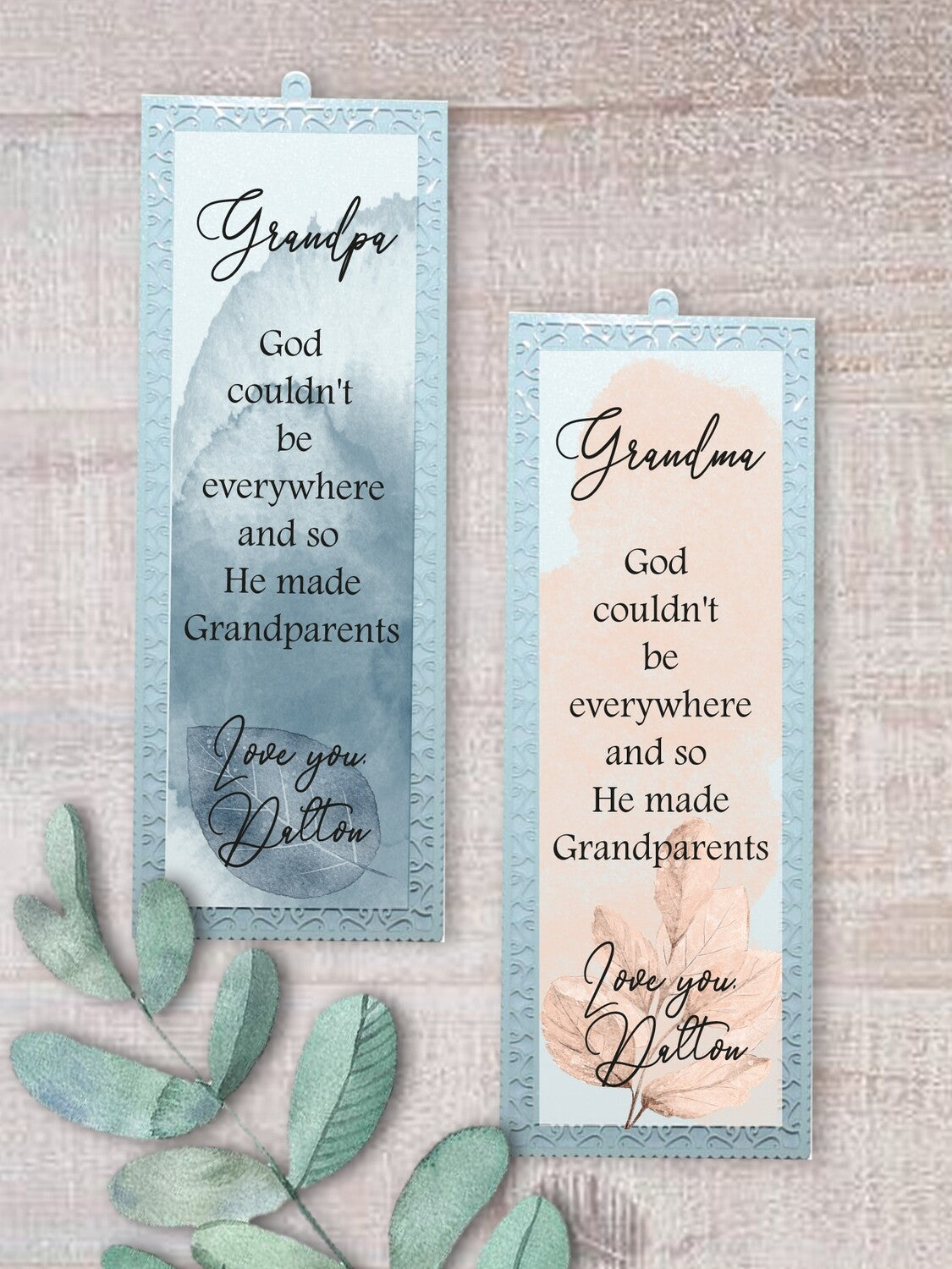 Personalised Metal Bookmark