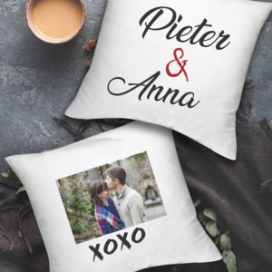 Personalised Photo Pillow Set from Happy Look | South Africa – A sentimental pillow set featuring names and a cherished couple’s photo. Perfect for anniversaries, engagements, and special moments. Customisable with a personal photo and text. A thoughtful gift that brings joy and lasting memories. Shop now!