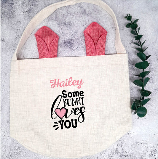 Personalised Bunny Ears Easterhunt Bag